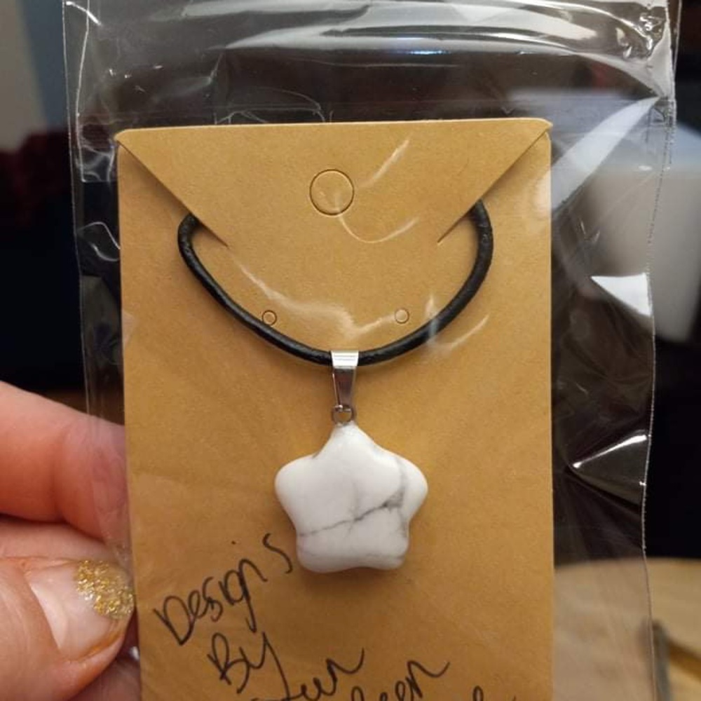 Star stone necklace 16”